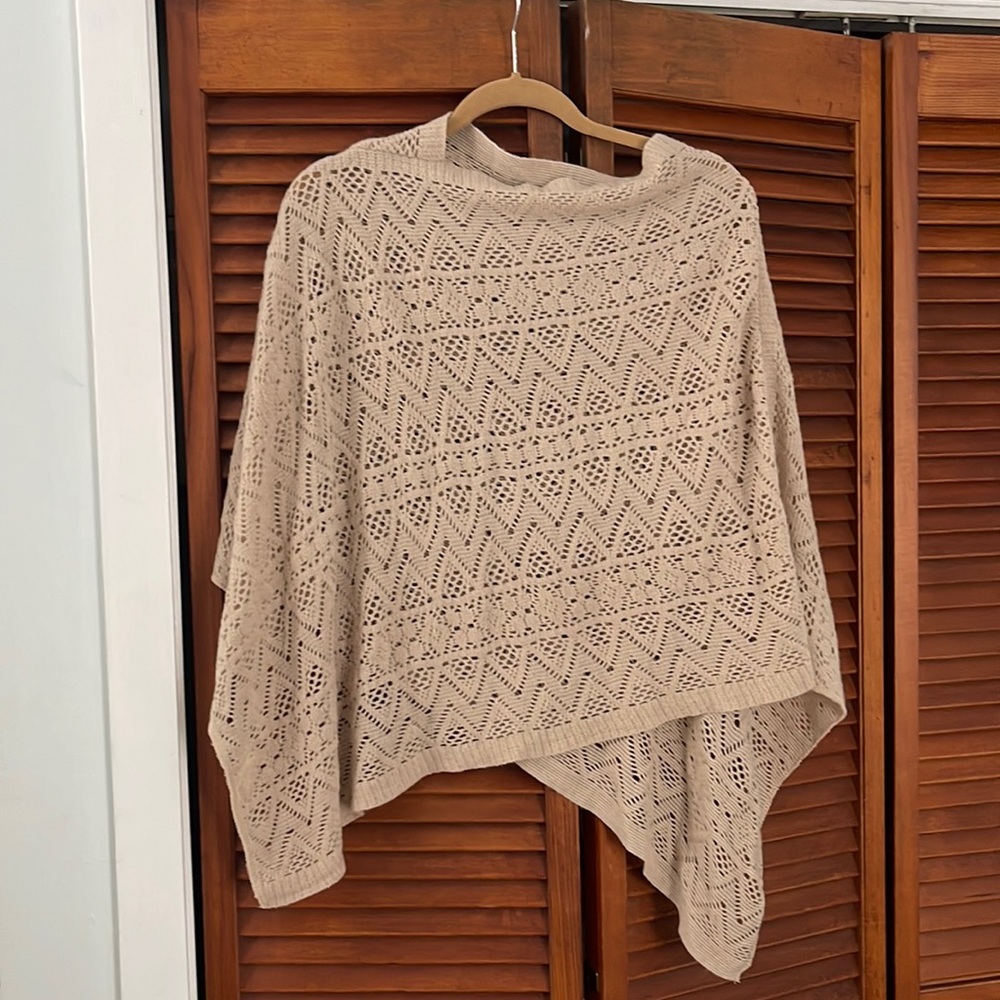 Cashmere blend sweater throw